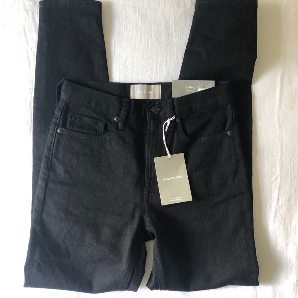 Everlane high rise skinny jeans